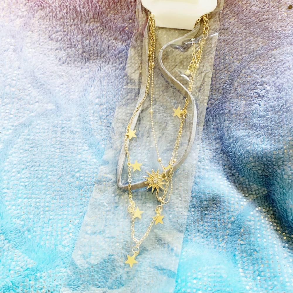 NWT Layered Sun and Stars Choker - Picture 7 of 8